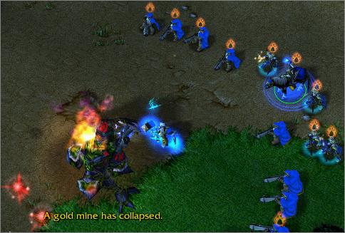 The Human's gold mine is the second to go.