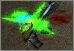 The entangled rifleman left behind also dies a green death. Yeah, the blood placement is different but it's really the same dwarf.