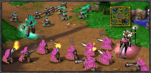 I placed the minimap to cover that stupid arrow. Note the retarded paladin running into gunfire.