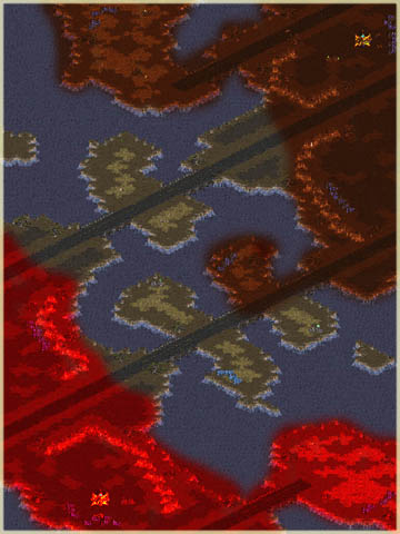 Fizban builds his own Little Italy.  No, I did not intend to draw the brown region like that.  I do all of my alt-texts at 3:30 in the morning when I'm done with the report.