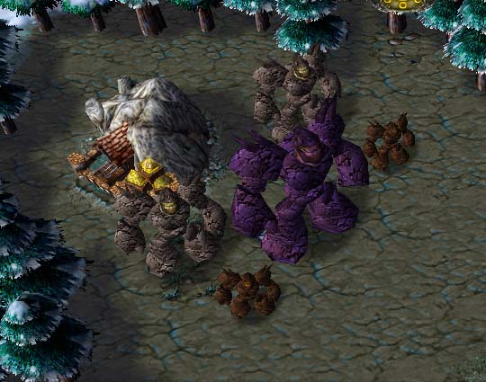 I never knew granite was purple until I played War3. Nasty things.