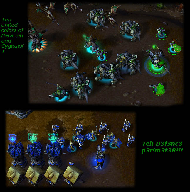 (LAN PARTY) Dugi: when playing WC3 I have an unbeatable strat: I always make six grannies, five of them mine gold, one is there to build more buildings, I always make Arthas and then I mass zerglings and demons and add a few witches and then three bone dragons and four cannons and then I wait for about one hour and then I go out of my base and kick everyone's ass!