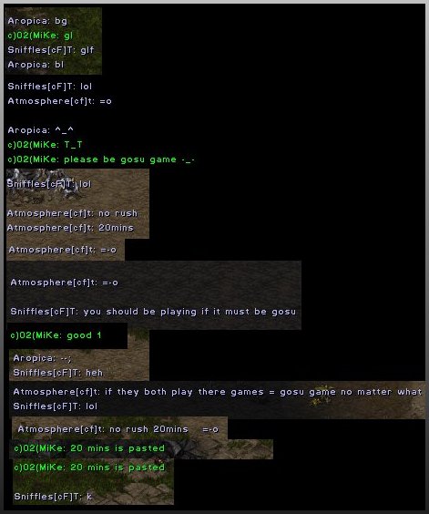 In game chatter