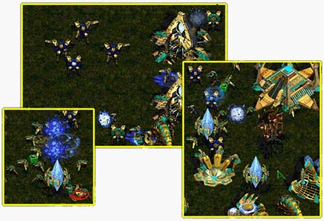 I dunno how Bob pulled out his 1-reaver-2-zealots-10 probes>6-goons-4-zealots-move