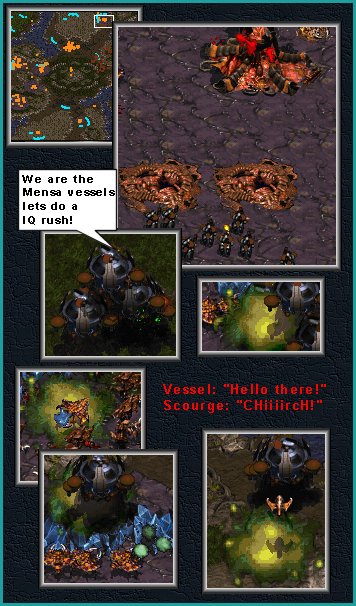 Excatly what does a scourge say? Click on it a few times, and maybe you'll hear a secret alien message... Or maybe just Blizzards sound boys having a party.