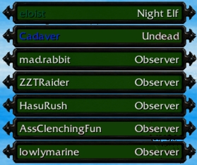 Why on Earth do you need 5 observers for a two player game?
