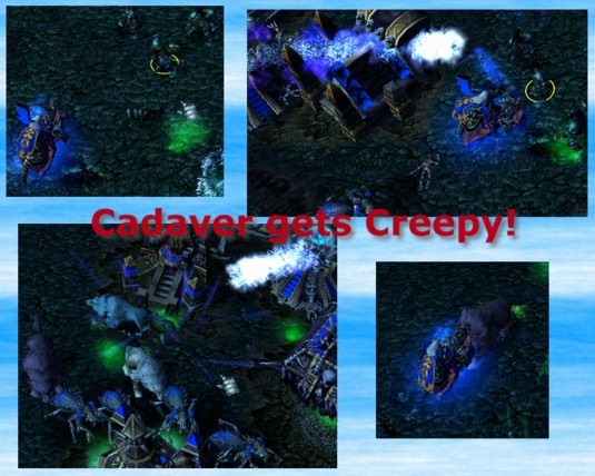 "Cadaver gets Creepy". Get it? I kill myself.