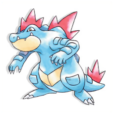Feraligatr, wonder what it keeps in all those pockets