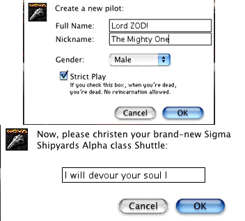 A name to strike true fear into the hears of my enemies, indeed.